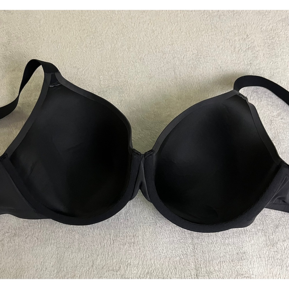 SKIMS 42B Smoothing Intimates Full Coverage Lightly Lined Bra Onyx Black NEW - Picture 4 of 8